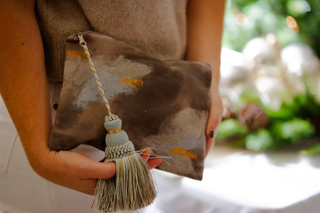Chocolate Abstract Clutch