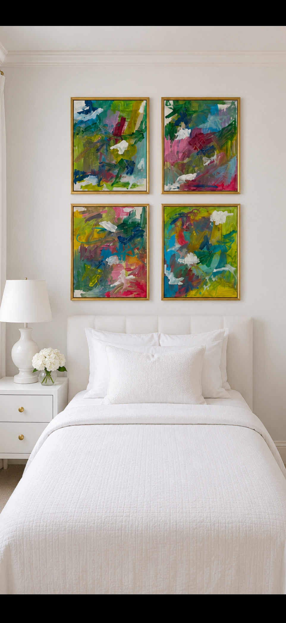 Letting go; set of 4