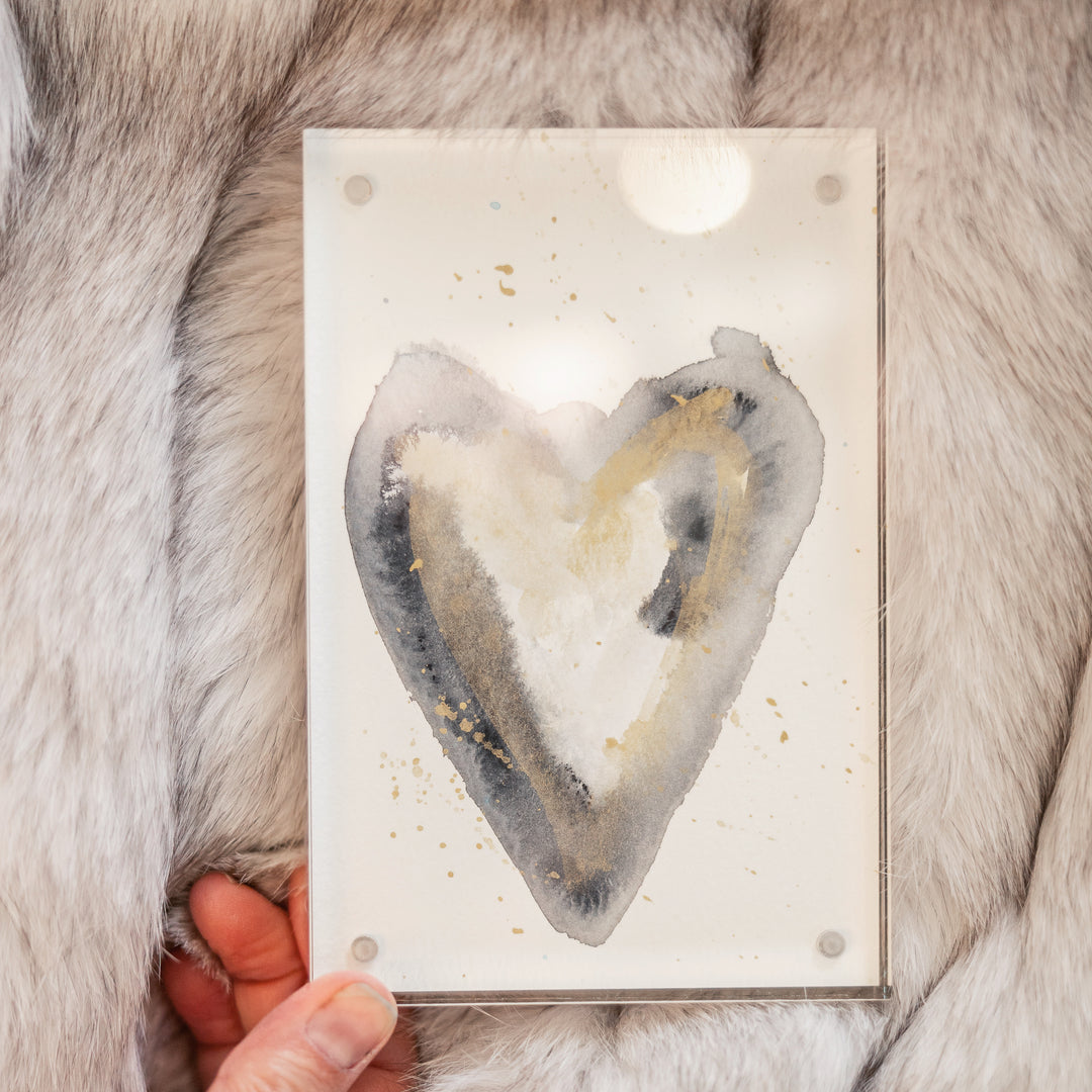 acrylic heart