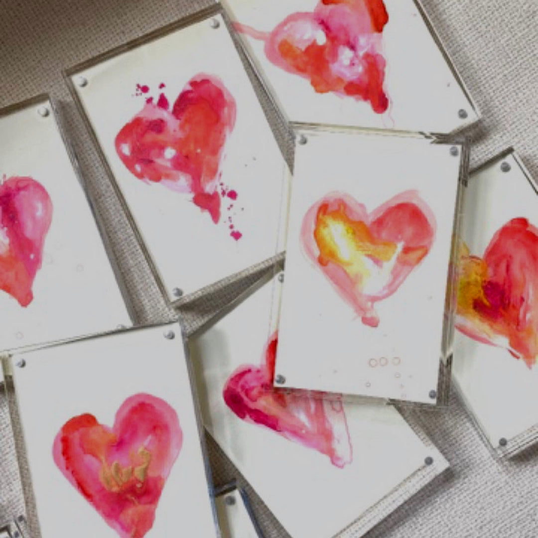acrylic heart