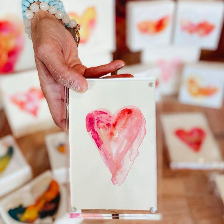 acrylic heart