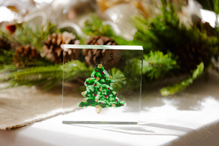 Acrylic Block Christmas Tree